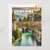Bern, in het hart van de Zwitserse Alpen Briefkaart (Voorkant / Achterkant)