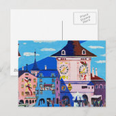 Bern met klokkentoren door Ernst Ludwig Kirchner Briefkaart (Voorkant / Achterkant)