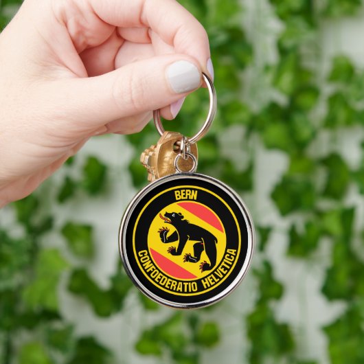 Bern Round Emblem Sleutelhanger (Hand)