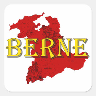 Bern Vierkante Sticker
