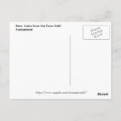 Bern, Zwitserland Briefkaart (Achterkant)