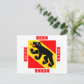 Bern Zwitserland Canton Flag Briefkaart (Staand voorkant)