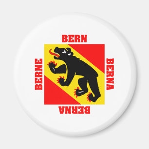 Bern Zwitserland Canton Flag Magneet