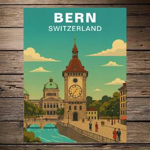 Bern Zwitserland Historische Middeleeuwse Oude Sta Briefkaart