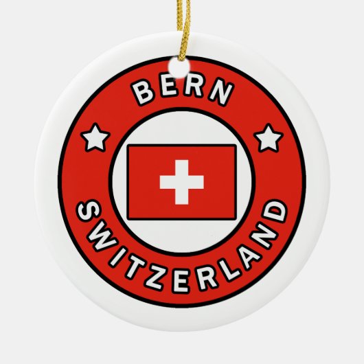 Bern Zwitserland Keramisch Ornament (Voorkant)