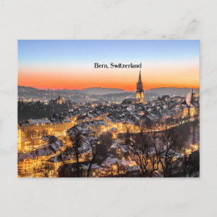 Bern, Zwitserland panoramisch uitzicht Briefkaart