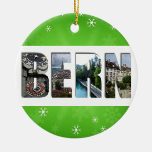 Bern Zwitserland Reisfoto's Kerstmis Keramisch Ornament