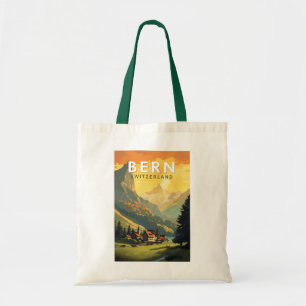 Bern Zwitserland Reizen Kunst Vintage Tote Bag