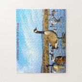 Bernaches du Canada. Puzzle (Vertical)