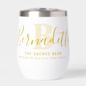 Bernadette name meaning monogram gold yellow (Avant)