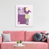 Bernadette | Vermogensgrootte van de pen Canvas Afdruk (Insitu (Woonkamer))