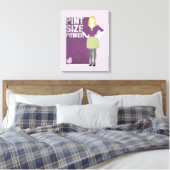 Bernadette | Vermogensgrootte van de pen Canvas Afdruk (Insitu (Slaapkamer))