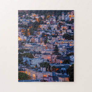 Bernale hoogten bij schemerlicht legpuzzel