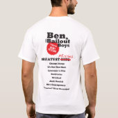 Bernanke Bailout World Tour Shirt (Achterkant)