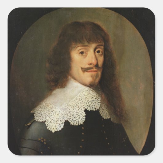 Bernard Duke van Saxe-Weimar Vierkante Sticker (Voorkant)