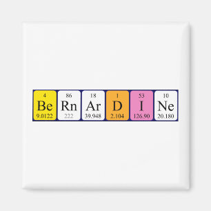 Bernardine periodieke table name magnet magneet