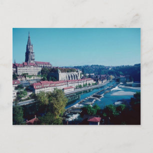 Berne, Minster en Aare, Zwitserland Briefkaart