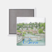 Berne, Suisse Carré Magnet (Recto/Verso)