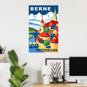 Berne, Suisse poster voyage (Bureau à domicile)