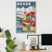 Berne Zwitserland Poster (Thuiskantoor)