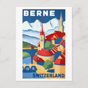 berne Zwitserland reisposter Briefkaart