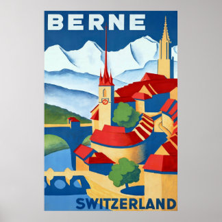 Berne ~ Zwitserland ~ Zwitsers reisposter Poster