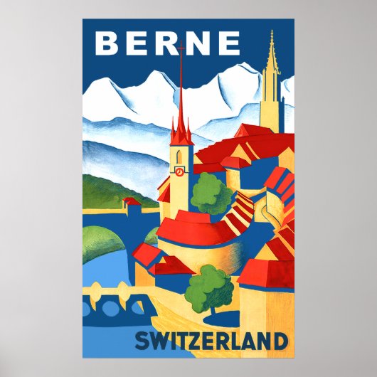 Berne, Zwitserse reisposter Poster (Voorkant)