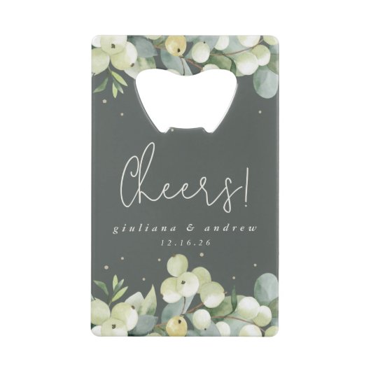 Berneberge verte+Eucalyptus Mariage d'hiver Mini (Devant)