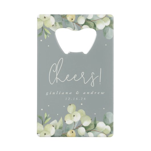Berneberge verte+Eucalyptus Mariage d'hiver Mini (Devant)