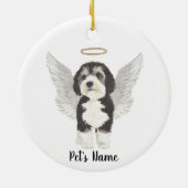 Bernedole Dog Sympathie Memorial Keramisch Ornament (Achterkant)