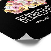 Bernedole Mama Floral Paw Dog mama Poster (Hoek)