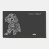 Bernedoodle Abstract Art Hondennaam Post-it® Notes (Voorkant)
