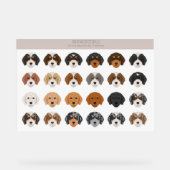 Bernedoodle Acryl Sign Acryl Bord (Voorkant)