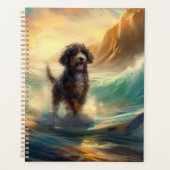 Bernedoodle Beach Surfschilderij  Planner (Voorkant)
