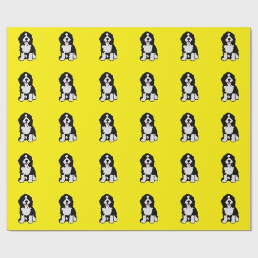 Bernedoodle Cadeaupapier (Vlak)