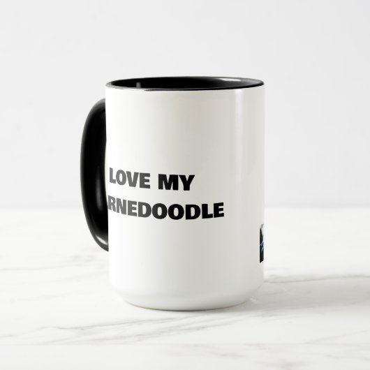 Bernedoodle café Mug (Devant gauche)