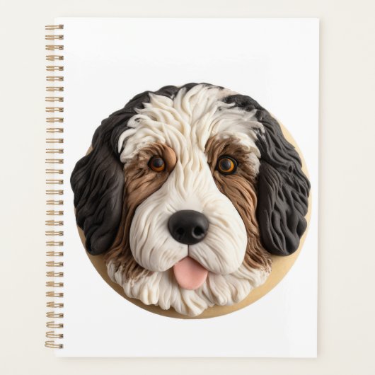 Bernedoodle Chien 3D inspiré (Devant)