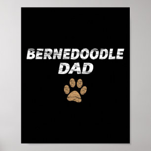 Bernedoodle Dad Mannen en Kinder T-shirt - Gift Va Poster