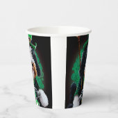 Bernedoodle Dog fiets St. Patrick's Day Papieren Bekers (Links)