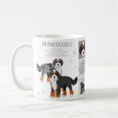 Bernedoodle dog mix Coffee Mug (Gauche)