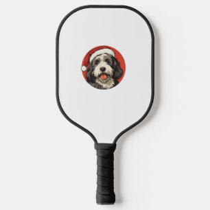 Bernedoodle Dog Xmas Doodle Dood Schattige Christm Pickleball Paddle
