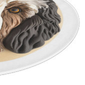 Bernedoodle Hond 3D geïnspireerd Snijplank (Hoek)