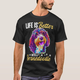 Bernedoodle-hondenras Leven is beter met een Berne T-shirt