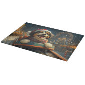 Bernedoodle Hondenroller Onderzetter Kerst Snijplank (Hoek)