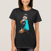 Bernedoodle Ik Hou Vader Tattoo Kleding Hond Vader T-shirt (Voorkant)