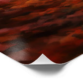 Bernedoodle in Herfstbladeren Herfst Inspire Perfect Poster (Hoek)