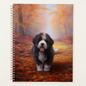 Bernedoodle in Herfstbladeren Herfst Inspire Planner (Voorkant)