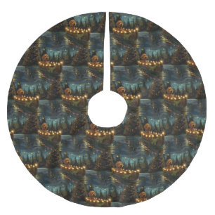 Bernedoodle Kerst Feestelijke reis Kerstboom Rok