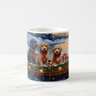 Bernedoodle Kerstboot Vakantie Koffiemok