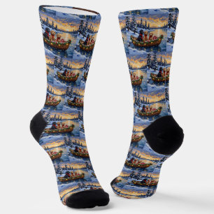 Bernedoodle Kerstboot Vakantie Sokken